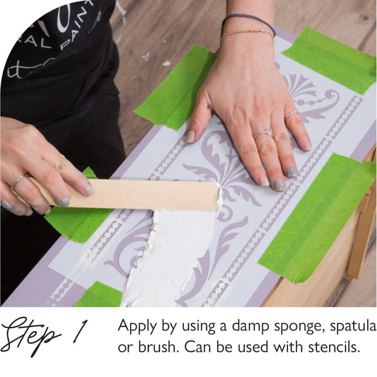 Glatte Prägepaste - Perle